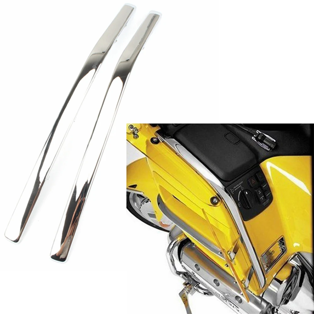 Обшивка боковой коробки мотоцикла для Honda GL1800 золотого крыла 2001-2011 хромированные