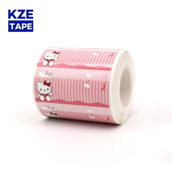 

Kze Hello Cat Cute Thermal Label Roll 45*15mm New Typeable Washi Tape lovely mark sticker for EQ11 mini thermal label printer