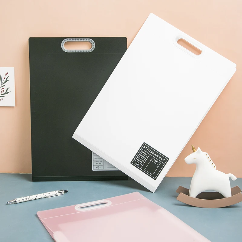 

Cartoon Multifunctional Vertical Organ Bag Folder Storage Bag Multi-layer Student Female Test Paper Finishing Office Supplies