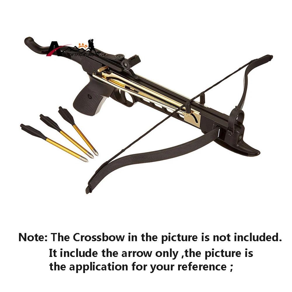 24 шт. Золотой Алюминий болт стрелки на 50 фунтов/80 кг пистолет Broadheads стрельба из