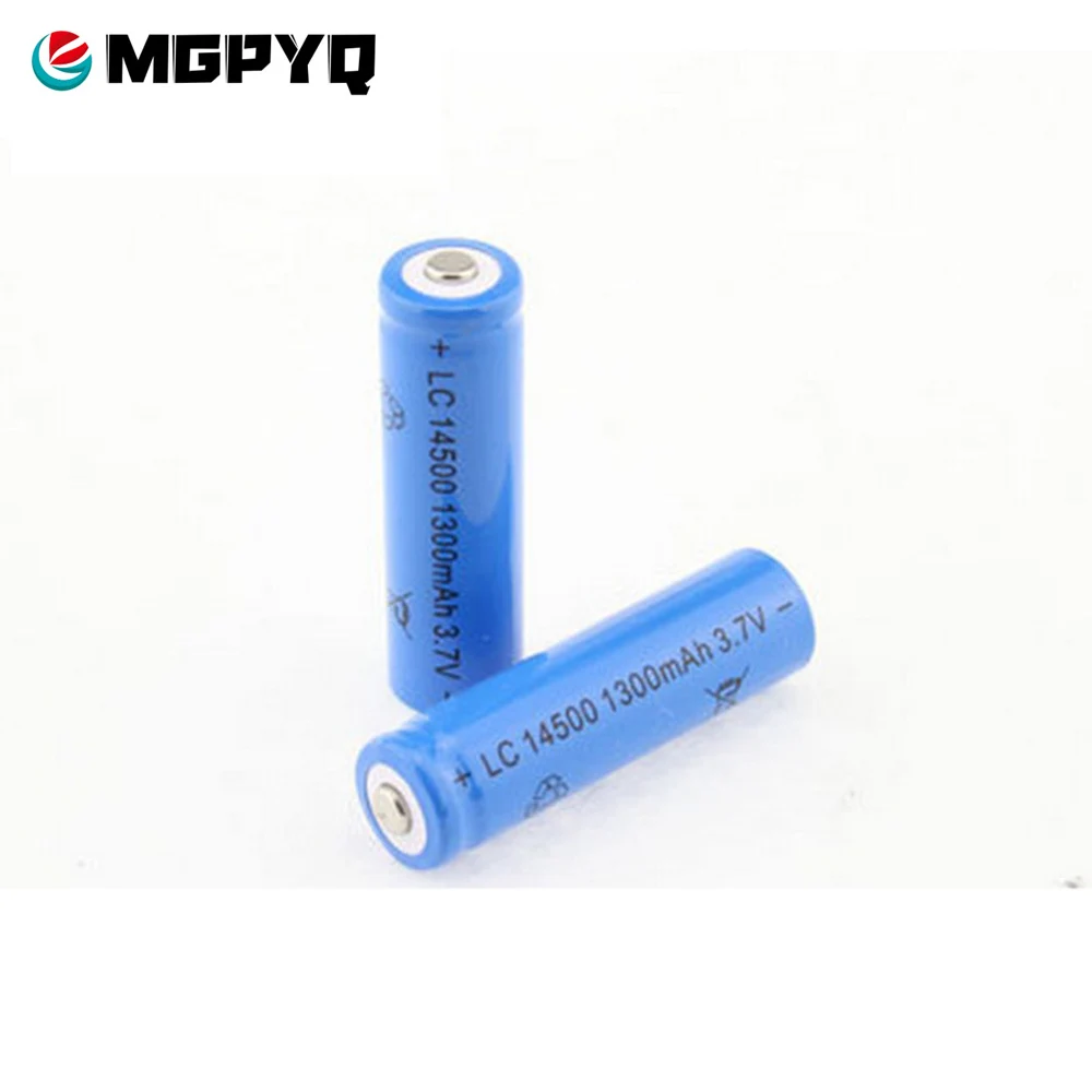 

1/2/4pcs 14500 Battery 3.7V 1300mAh Li-ion Rechargeable Cell For Camera Torch for Laser Pen LED Flash light Cell battery holder