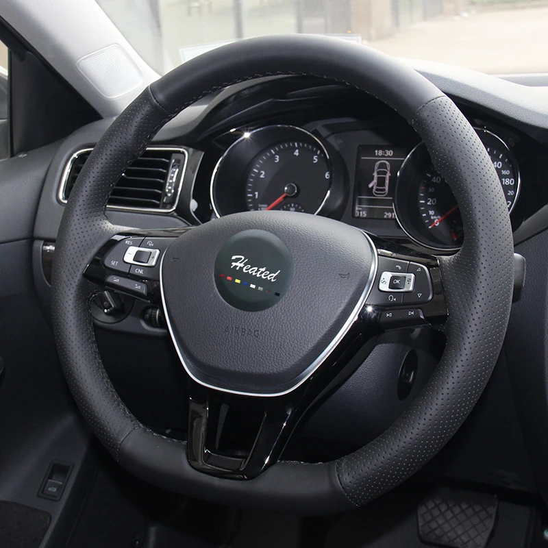 Оплетка на руль для Volkswagen VW Golf 7 Mk7 новинка Polo Jetta Passat B8 Tiguan Sharan Touran с оригинальной