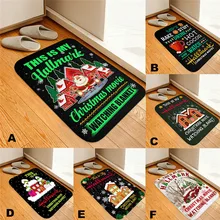 Tapetes коврик с рождественским дизайном рождественские украшения для дома кухня дверной проем ванная комната пол коврик, напольный ковер печати 40x60 см#3S26