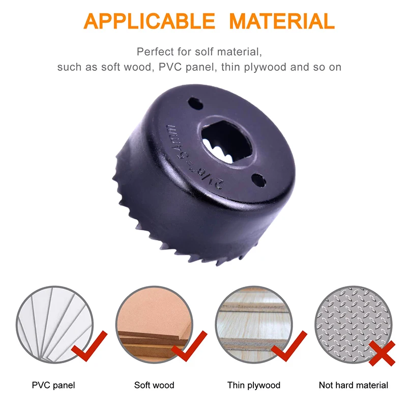 5pcs 31/36/43/52mm Bi-Metal Wood Hole Saws Bit For Woodworking DIY Woodworking Cutter Drill Bit DIY Power Tool Accessories Set A