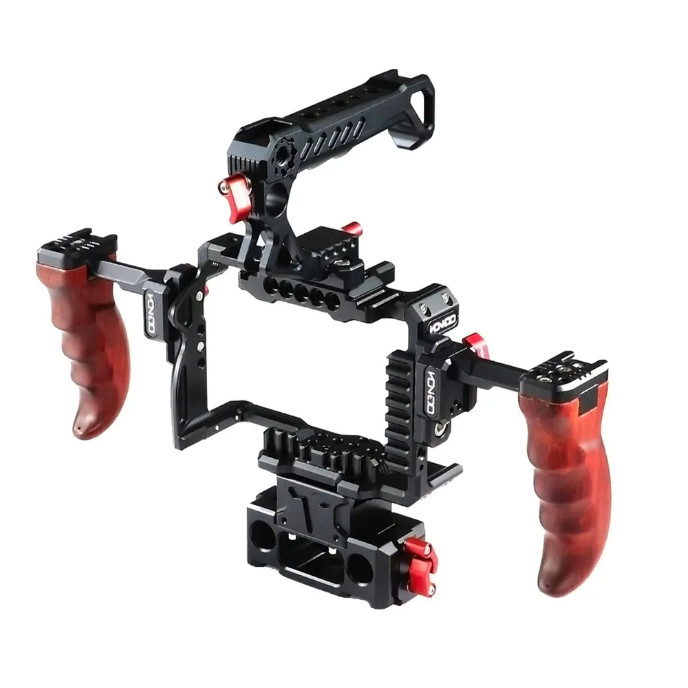 US $399.00 HONTOO A7S3 Camera Cage Dslr Rig For SONY A7S3 A7 A7M2 A7R2 A7M3 A7R3 A7R4 A9 A9M2 Dslr Rig Kit Top Hanlde VS Smallrig TILTA