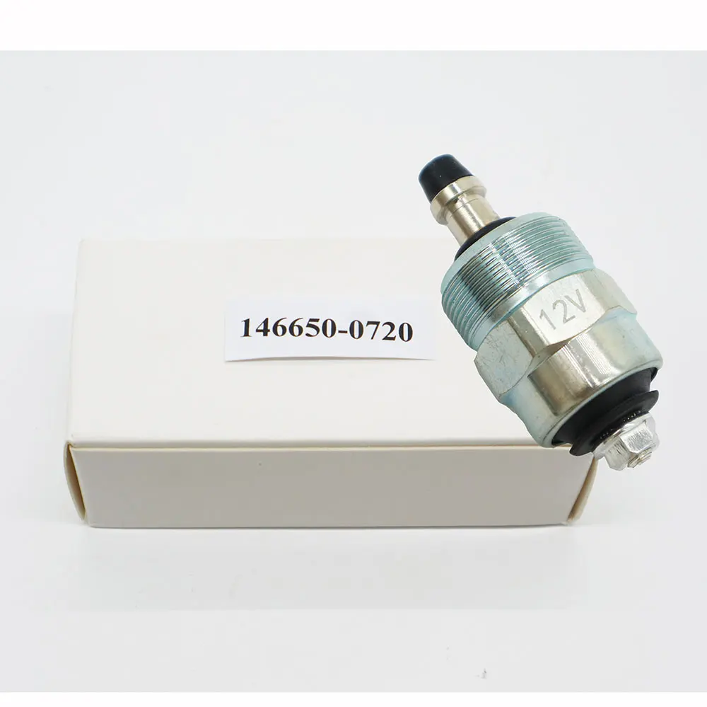 Электромагнит отключения подачи топлива 146650-0720 переключатель 12V для ТНВД(топливного насоса высокого давления 104640-2185 4 шт./лот