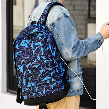 

Men Backpack Waterproof Travel Computer Student school Bag Men Backpack Basketball Bag USB Charging Smart Backpack