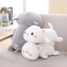 Super macio bonito gato boneca brinquedo de pelúcia bonito gato travesseiro cama acompanhar dormir pano boneca de pelúcia