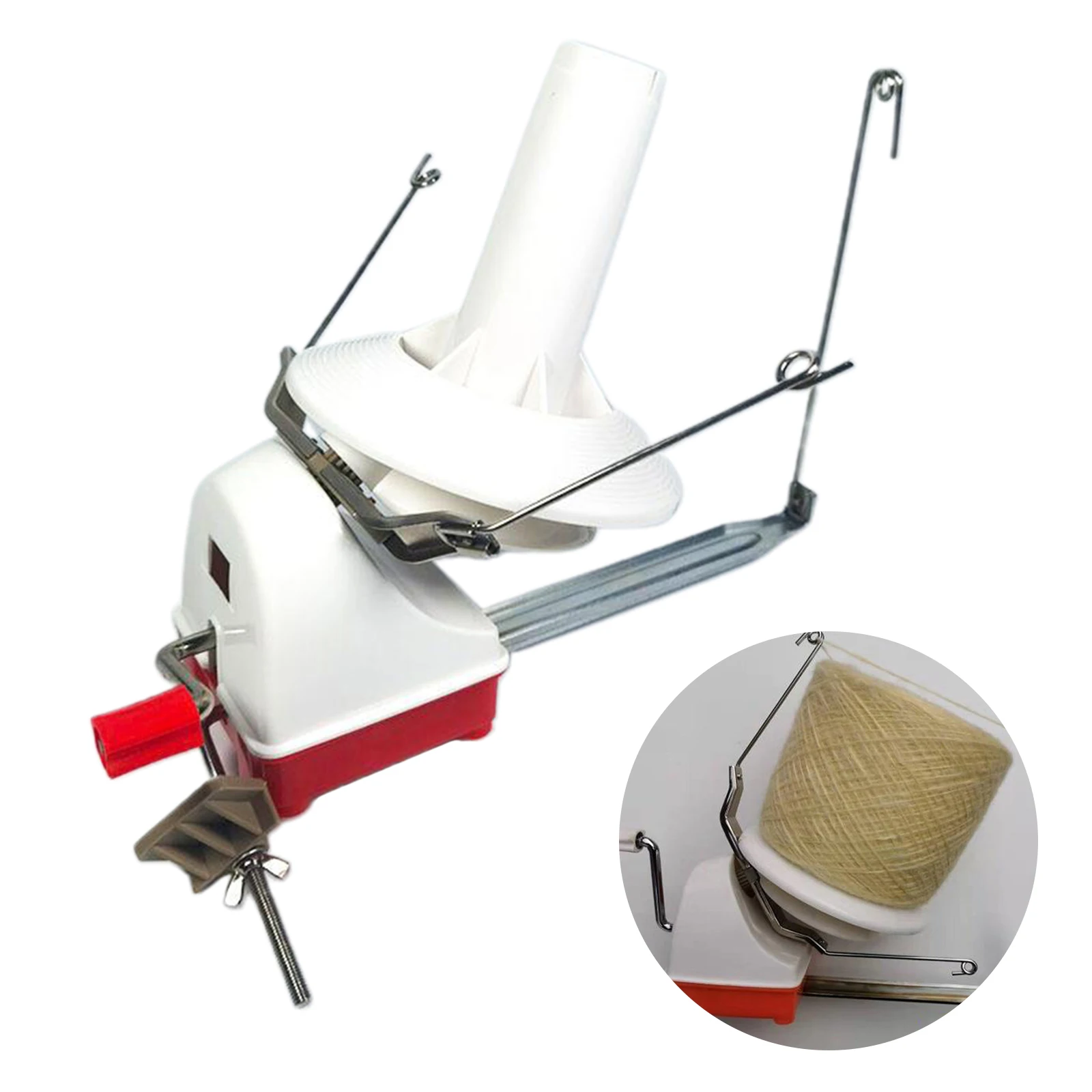 Yarn Ball Winder Jumbo Metal Fiber / Wool / Rope Ball Winder Hand Operated  - AliExpress