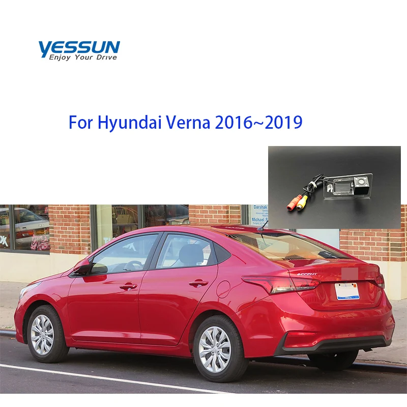 Yessun камера номерного знака для hyundai Verna~ Автомобильная камера заднего вида помощь при парковке