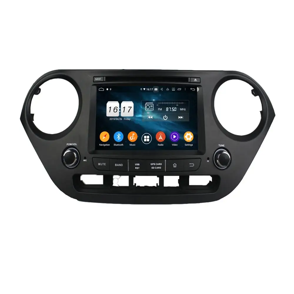 Android 9,0 автомобильный dvd-плеер для HYUNDAI I10- gps навигация автомобильный мультимедийный плеер 4+ 32G