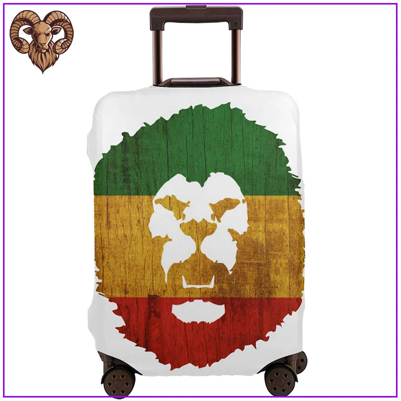 Чехол для багажа с надписью root Rock Rasta Lion Reggae Music Love | Багаж и сумки