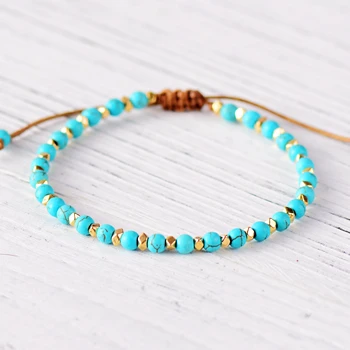 Womens Bracelet Stone Beads String Friendship Bracelet Handmade Boho Beaded Girls Bracelet Gift Dropshipping