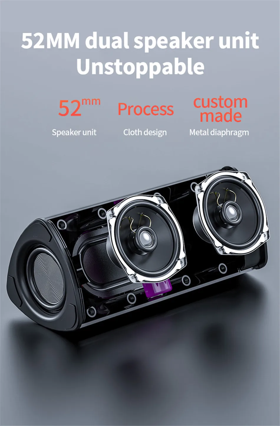 OTTWN E-330 портативный Bluetooth динамик беспроводной мини-динамик для телефона компьютера Открытый громкий динамик стерео объемный бас-динамик