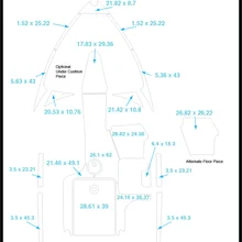 Malibu 20 VTX Cockpit Pad лодка EVA Тиковый настил 1/" 6 мм