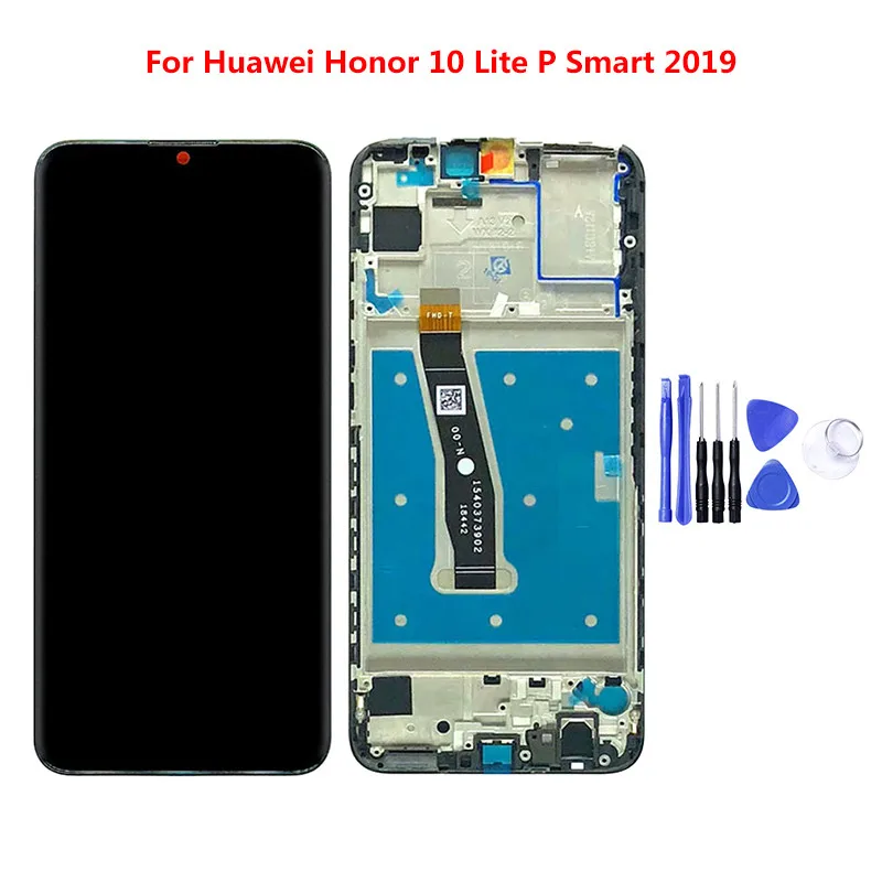 LCD Display Touch Screen Digitizer Assembly Replacement For Huawei Honor 10 Lite/P Smart 2019 w/ frame