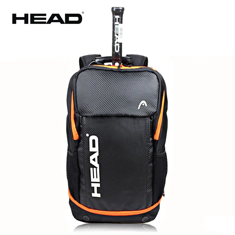 Orange Original HEAD Tennis Backpack 1-2 Pack Large Capacity 
