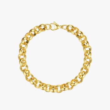 

ENFASHION Bunch Circle Bracelets For Women Statement Gold Color Stainless Steel Bangles Fashion Jewellery 2020 Pulseras B202174