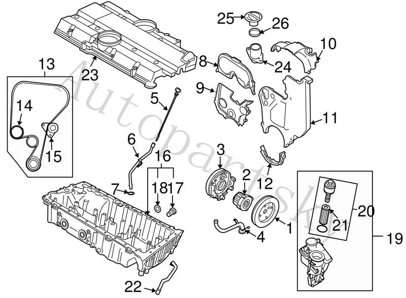 Масляный фильтр двигателя Корпус 31338685 для Volvo C70 S40 V50 2004- OE 30788494 31338684 22955-91400 2295591400 30684381