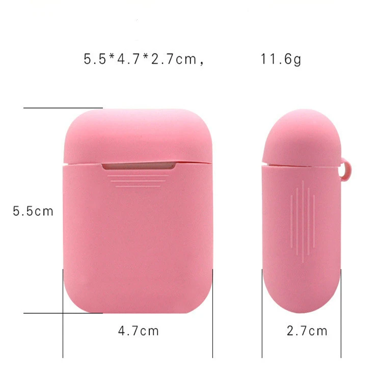 Мягкий Силиконовый Футляр для наушников для Apple, Bluetooth, беспроводные наушники, защитный чехол для Air Pods, сумка для наушников, 100 шт