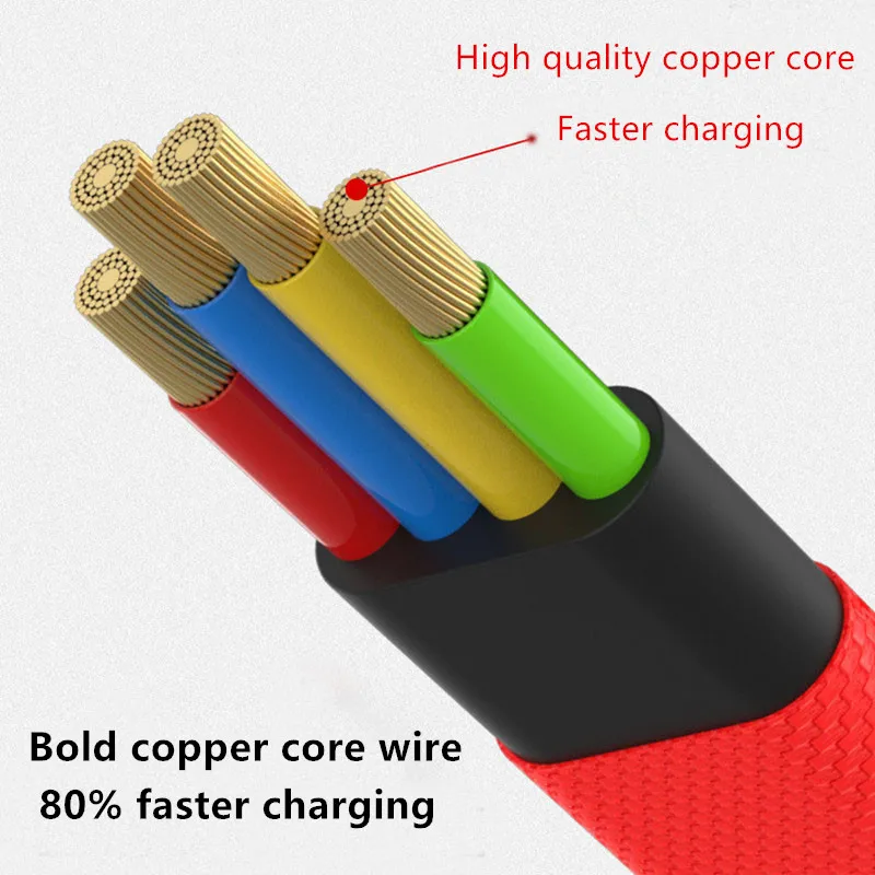 Lanyard Charger Cable for Apple Samsung Huawei Fast Charge and Data Transfer Portable Keychain USB Wire 4
