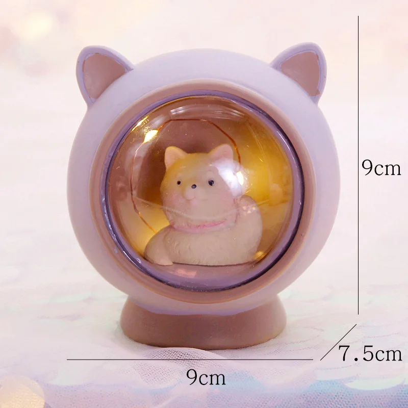 Creative Christmas Gifts New Year Table Lamp Decoration Girl Heart Room Layout Unicorn Lamp Student Gift Night Light for Kids - Цвет: Pet A