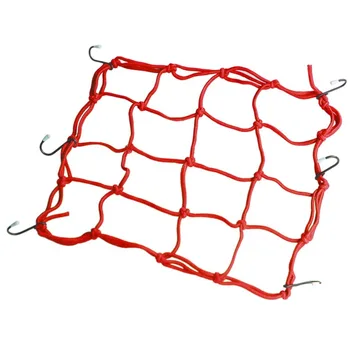 

New 40*40cm Elastic Rubber Luggage Cargo Mesh Net Car Accessories Motorcycle Bike Helmet Holder Mesh Bag Auto Car Styling Tool