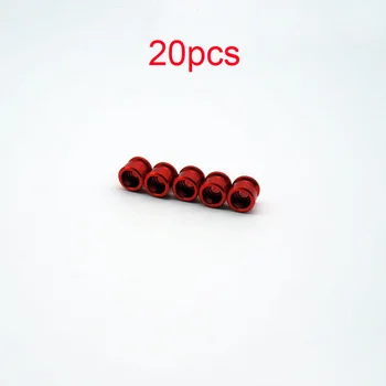 

20PCS Red Aluminium Alloy M3 Hand-wrung Washer Gasket Tube Folding Arm Mount DIY Accessories for RC UAV Drone Quadcopter