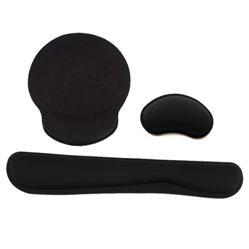 

Mouse Pad Wrist Rest Keyboard Pad Wrist Rest Pad And Mouse Rubber Wrist Rest Support With Memory Foam For Computer Laptop