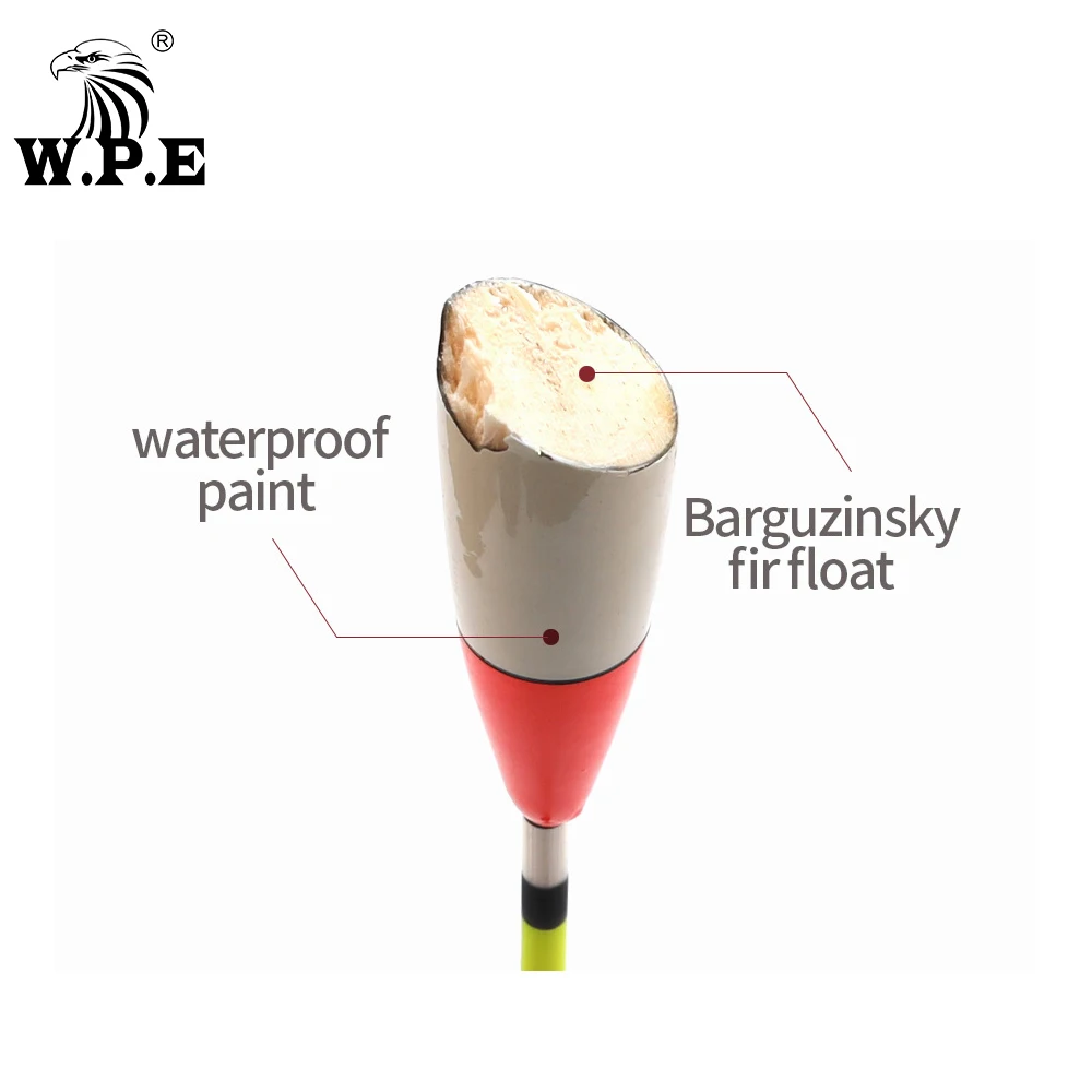 W.P.E Brand 3pcs/lot New Fishing Float Barguzinsky Fir Float Size 5g/6g/7g/8g Carp Fishing 28.5cm-30.5cm Tackle Vertical