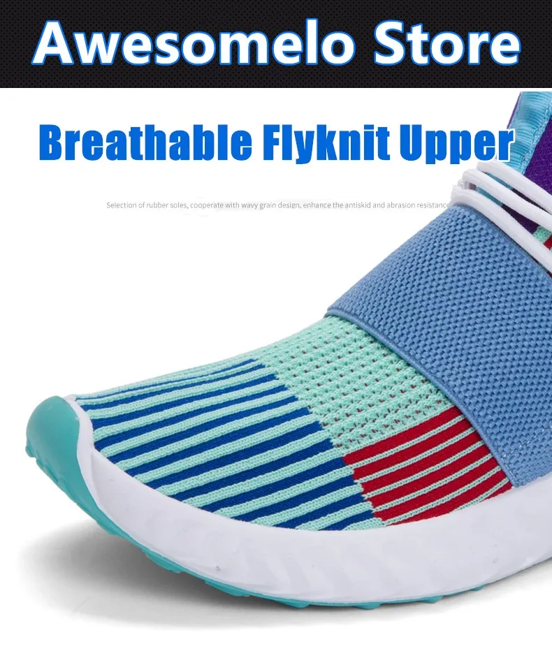 CINESSD/Дышащие Беговые кроссовки Flyknit; удобные уличные кроссовки на шнуровке; беговые кроссовки; Мужская Нескользящая прогулочная спортивная обувь