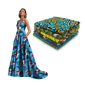

Veritable Real Wax cotton Wax African Printed Fabric 100% Cotton Nigeria Style African Fabric For Patchwork Sewing