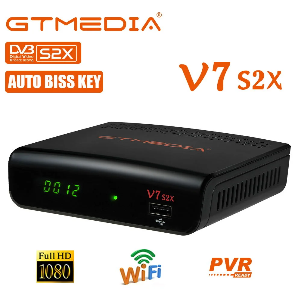 GTMEDIA V7 S2X DVB-S/S2/S2X VCM ACM мультипотоковое обновление T2MI с V7S HD спутниковый ресивер USB WIFI