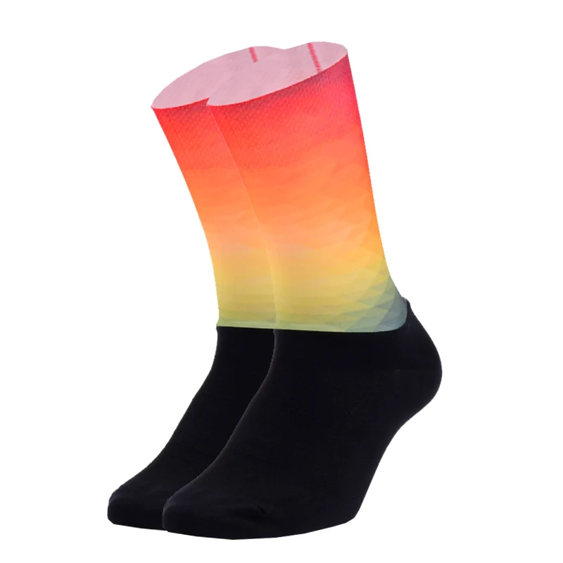 Новые технологии материал велосипедные носки мужские и женские профессиональные противоскользящие, велосипедные носки Кемпинг бег Компрессионные спортивные носки