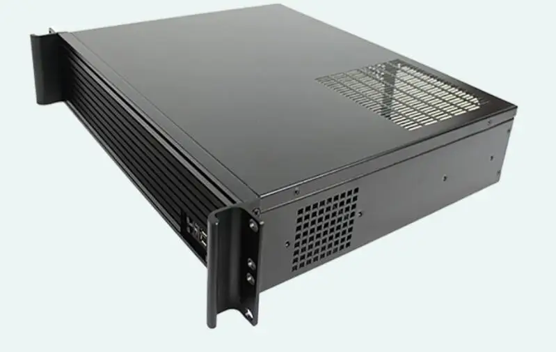 2U ipc Шасси 2U rackmount корпус Глубина 350 мм ультра-короткий для Micro ATX/ATX 17*17 см материнская плата сервер межсетевой экран для компьютера