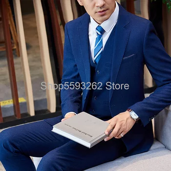 

Men's suit suit three-piece men's wedding groom best man suit