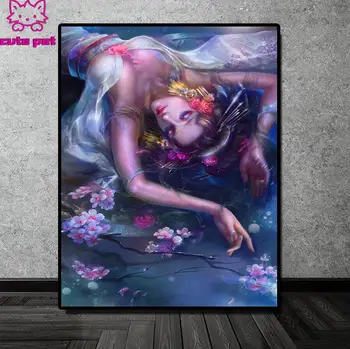 

diamond embroidery flower beauty 5D DIY full diamond painting square round drill 3d rhinestone pictures mosaic wall decoration