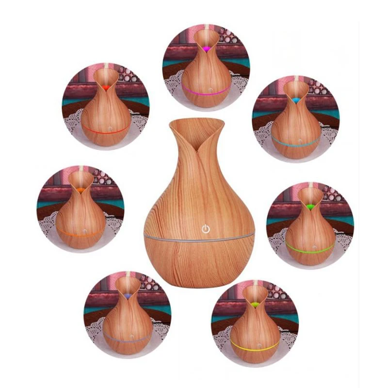 130ml Wood Grain USB Air Mist Humidifier Essential Oil Diffuser for Bedroom Office Car Yoga Spa Salon Aroma Diffuser Mist Maker
