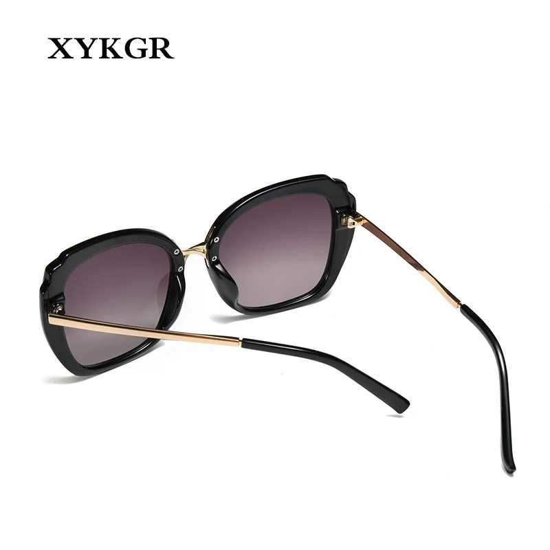 XYKGR trend box Солнцезащитные очки женские модные солнцезащитные очки для глаз в форме кошачьего глаза мужские брендовые дизайнерские черные оправы классические очки UV400 ретро стекло