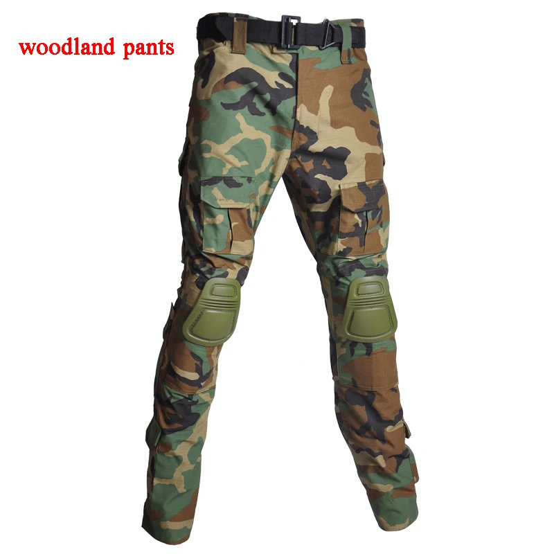 pants woodland Военная тактическая Униформа уличная камуфляжная страйкбольная Пейнтбольная охотничья стрельба одежда для мужчин и женщин дышащий мягкий тактический Костюм - Цвет: pants woodland