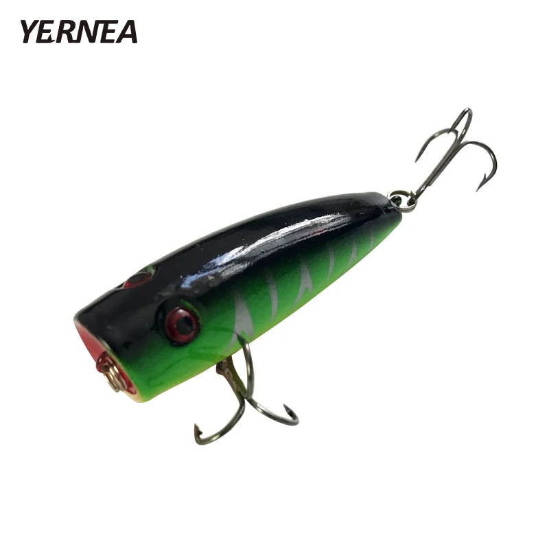 

New 1Pcs 7cm 10g Popper Fishing Lure Wobbler Hard Bait Treble Hooks Carp Fishing Isca Artificial Lures Pesca Fishing 5 Colors