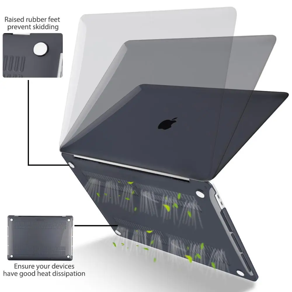 Crsytal прозрачный пластиковый твердый чехол для MacBook Pro Retina 12 13 15 16 дюймов Сенсорная
