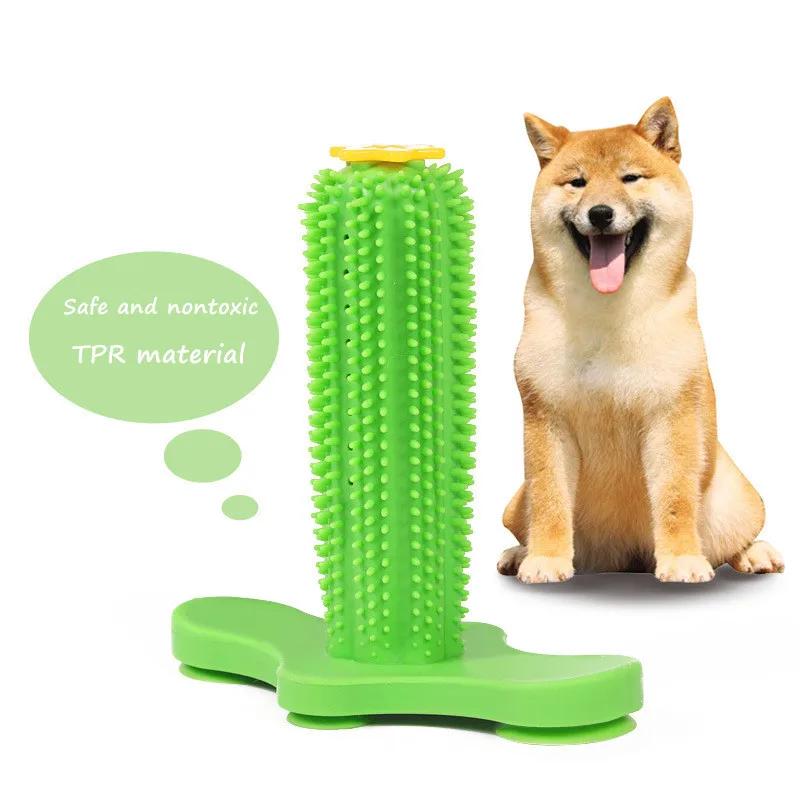 

Pet Products Suction Cup Dog Toy for Small Dog Chew Toys Nontoxic Rubber Puppy Tooth Cleaning Dog Toothbrush Toys Dropshipping