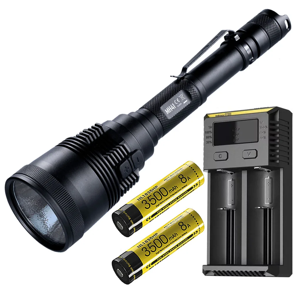 NITECORE MH41 перезаряжаемый фонарь CREE XHP50 светодиодный Макс 2150 люмен луч бросок 495 метр фонарь - Испускаемый цвет: MH41 NL1835HP I2