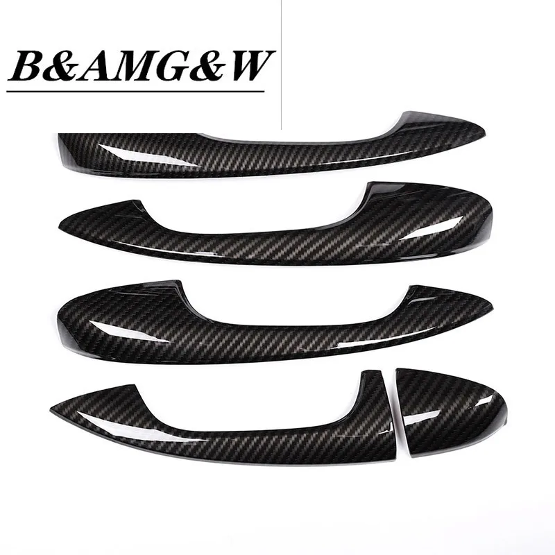 

For Mercedes Benz A Class A180 A200 A250 W177 V177 B Class W247 2019 2020 Carbon Fiber Car ABS Chrome Door Handle Cover Trim LHD