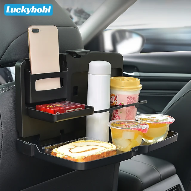Car Folding Table Universal Car Bracket for Food Tray Drink Holder