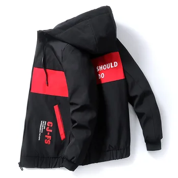 

Spring Autumn 2020 Fashion Jackets Men Sportswear Casual Hooded Zipper Bomber Jacket Male Outwear Coat Hip Hop Baseball Coats
