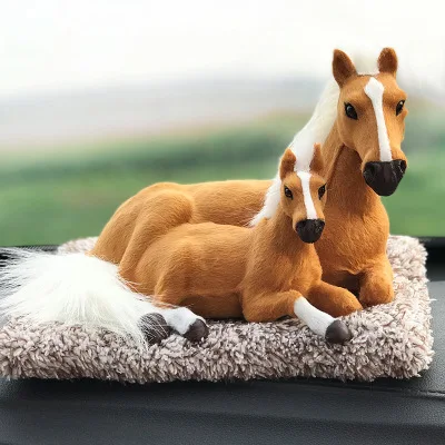 F Car Ornament Plush Simulation Cute Sleeping Dog Puppy Dashboard Decoration Automobile Interior Home Decor Accessories Gifts Doll - Название цвета: F
