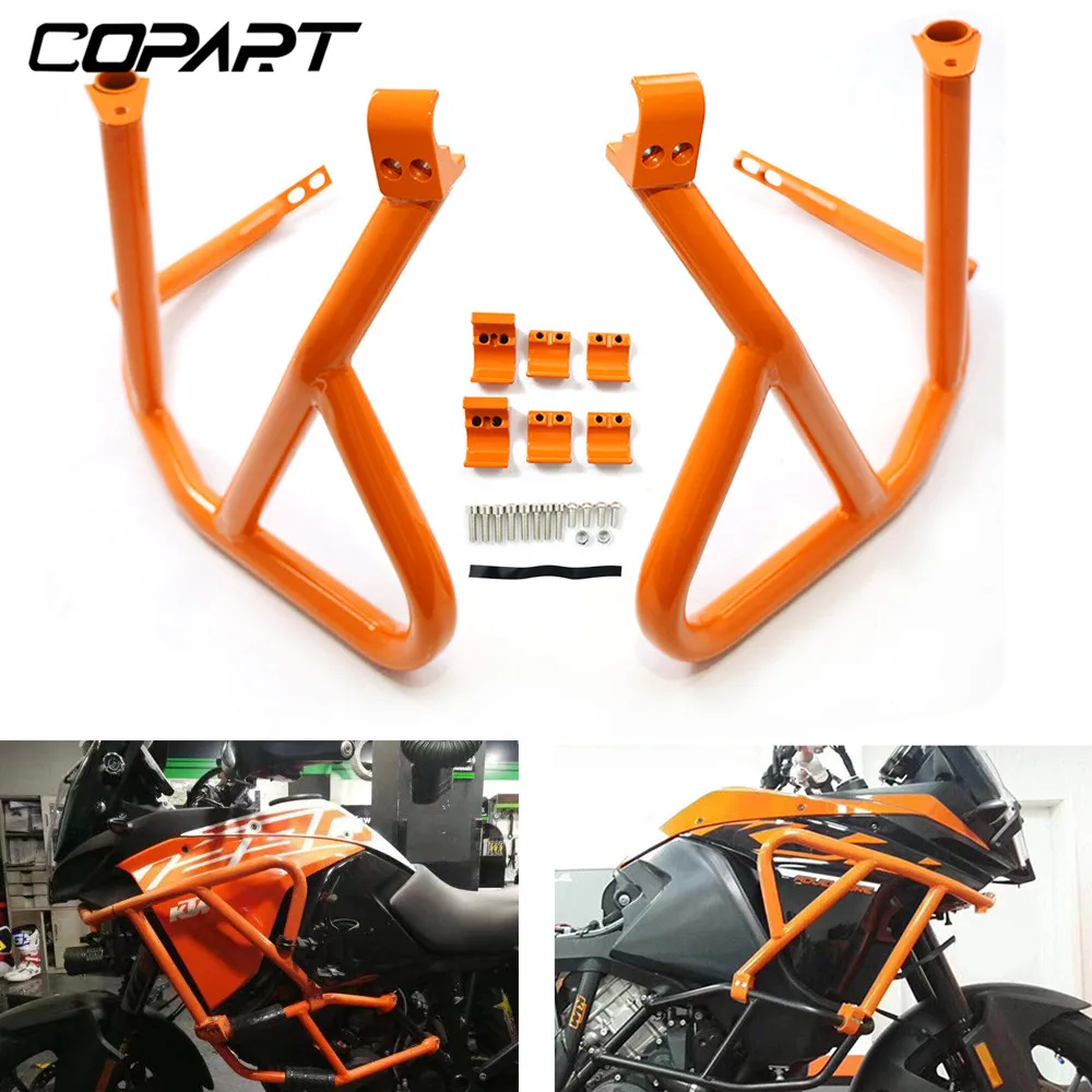 Для KTM 1290 Super Adventure S R 1050 1090 1190 Adv 2013- верхние ударные панели защита двигателя бампер трюк клетка протектор рамы