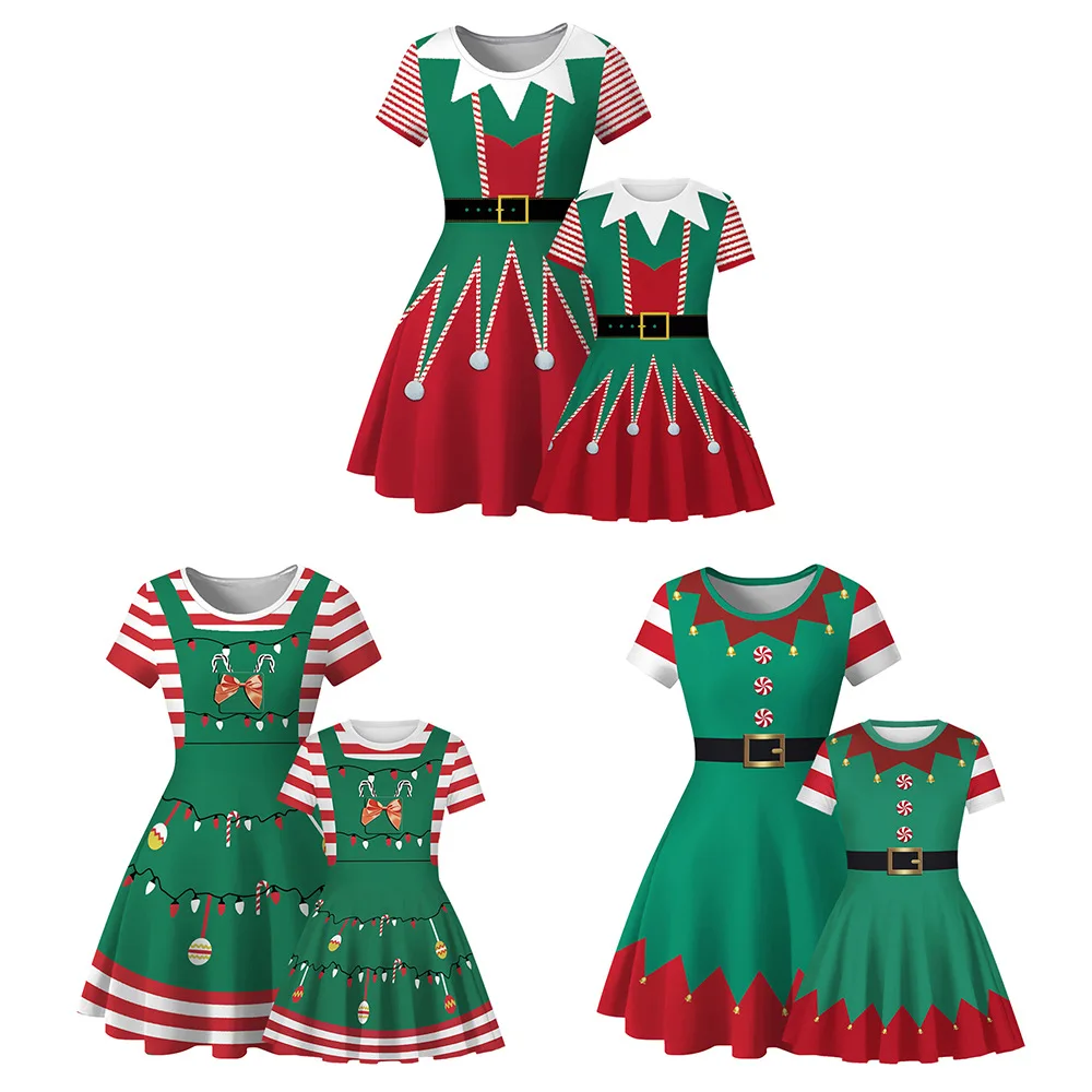 Family Matching Christmas Dress Teens Girls Party | Christmas Dresses ...